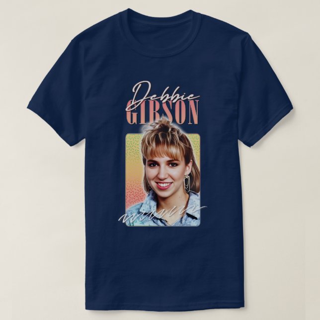 Debbie Gibson 1980er Jahre Style Ästhetik Design T-Shirt (Design vorne)