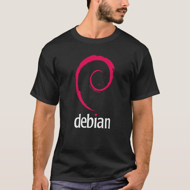 Debian Linux-Software-Programmierer-Entwickler-Cod T-Shirt (Vorderseite)