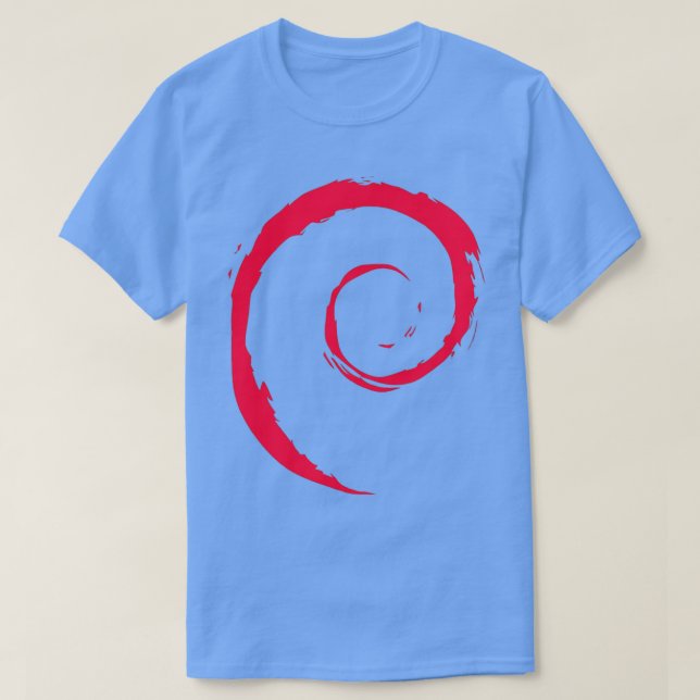 Debian Spiral Linux T-Shirt (Design vorne)