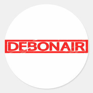 Debonair-Briefmarke Runder Aufkleber