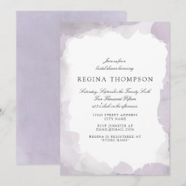 Debonair Lavender Bridal Dusche Einladung