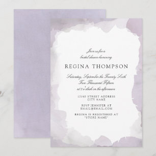 Debonair Lavender Bridal Dusche Einladung