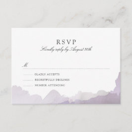 Debonair Lavender UAWG RSVP Karte