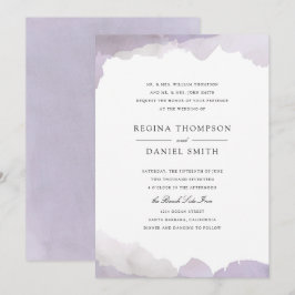 Debonair Lavender Wedding Einladung