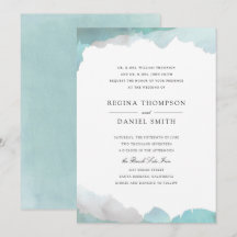 Debonair Turquoise Faire-part de mariage
