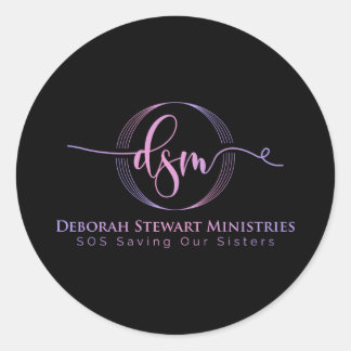 DEBORAH STEWART MINISTRIEREN RUNDER AUFKLEBER