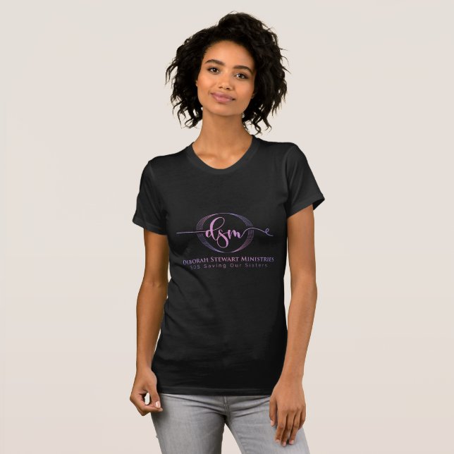 DEBORAH STEWART MINISTRIERT PINK LOGO T-Shirt (Vorne ganz)