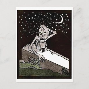 Debout Déjà Skeleton carte postale