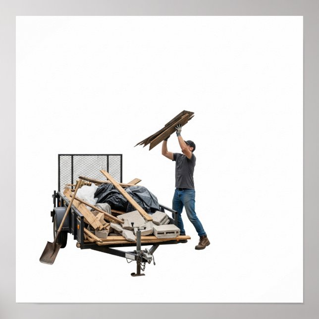 Debris-Ladeaktion Grafik Poster (Vorne)