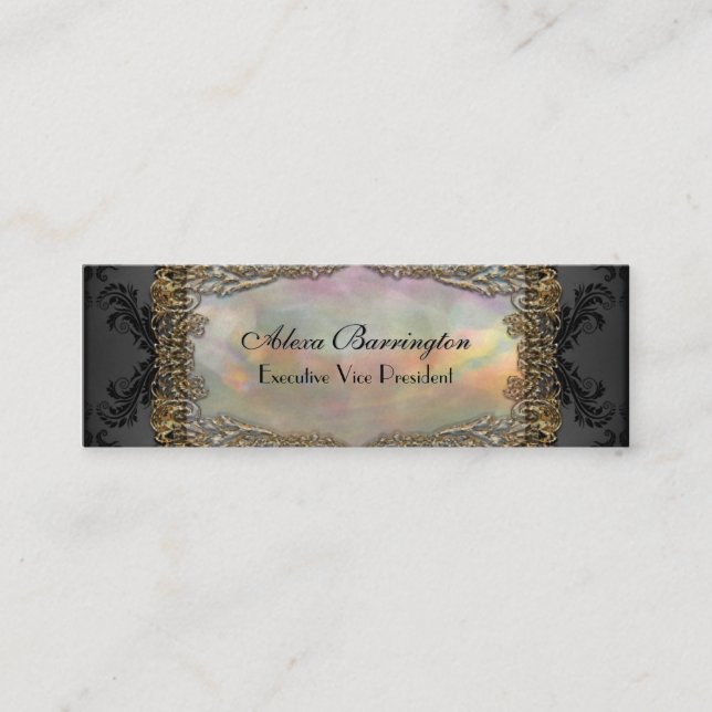 Debsaulea dünnes elegantes berufliches mini visitenkarte (Vorderseite)