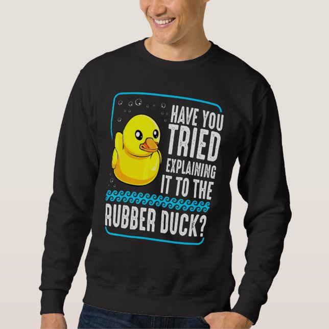 Debuggen von Webcoder-Programmierern für Rubber-Du Sweatshirt (Vorderseite)
