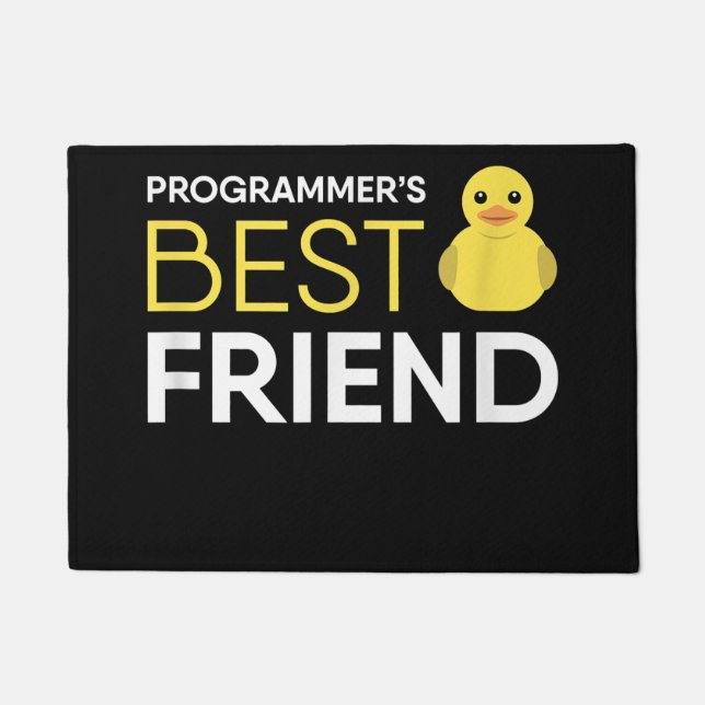 Debugger-Programmierer für Rubber Duck bester Freu Fußmatte (Vorderseite)