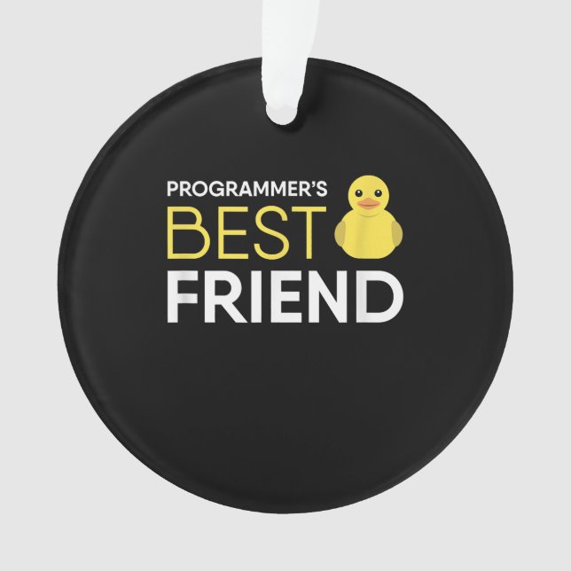 Debugger-Programmierer für Rubber Duck bester Freu Ornament (Vorderseite)
