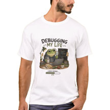 Debugging My Life Lustiges Programmierer T-Shirt |