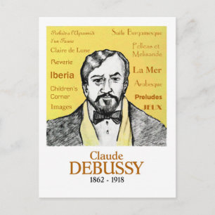 Debussy Postkarte
