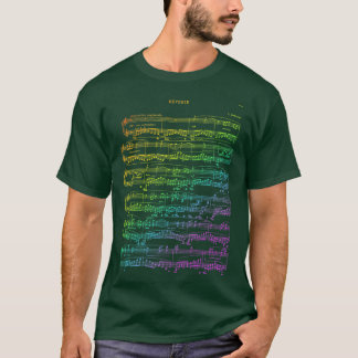 Debussy Reverie Regenbogen Retro T-Shirt