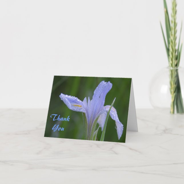 Debüt auf Blume Danke Note Card (Vorderseite)