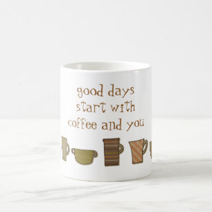 Début de beaux jours avec du café et vous tasse