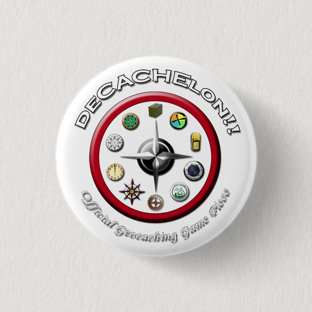 Decachelon Logo - kleiner Knopf Button (Vorderseite)