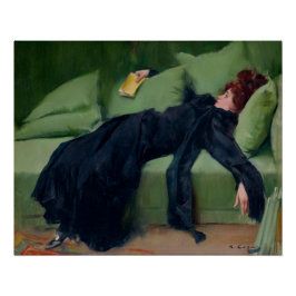 Decadent young woman. After the dance Poster