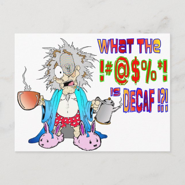 DECAF? POSTKARTE (Vorderseite)