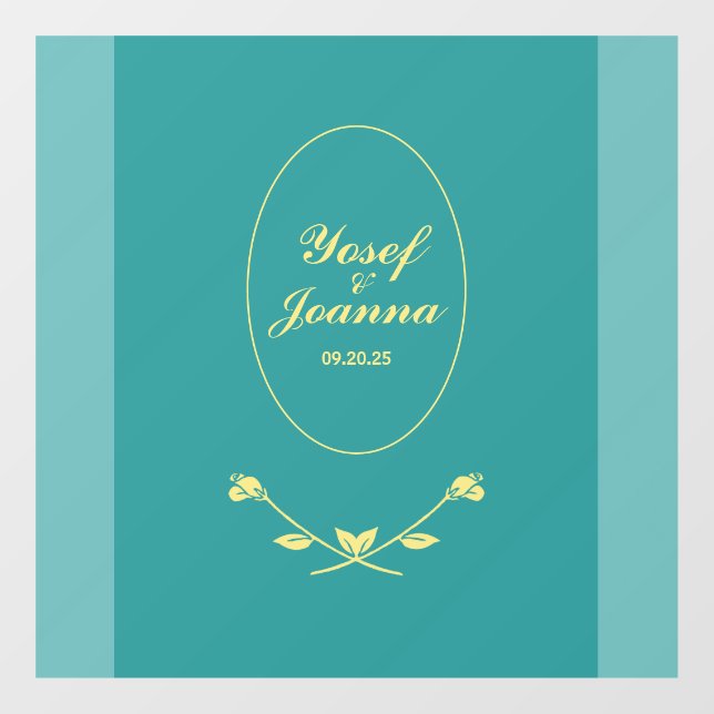 Decal und Aufkleber für Hochzeitscoupons (Blatt)