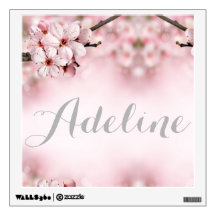 Décale murale personnalisée en fleur de cerisier