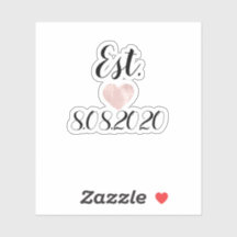 Decalname für Hochzeitschuhe Datum Script Herz-Ros
