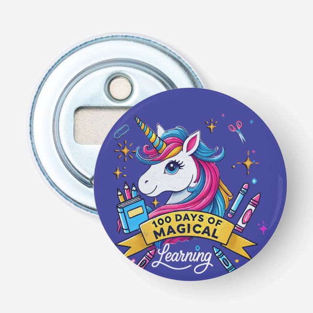 Décapsuleur 100 Jours de l'école Magique Apprentissage mignon  (Devant)