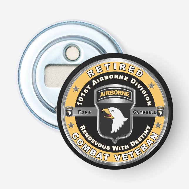 Décapsuleur 101e division aéroportée retraitée (Devant)