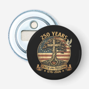 Décapsuleur 250 Ans Foi et Liberté Chrétienne USA 250e Anniver