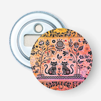 Décapsuleur 2 chats égyptiens avec piramides