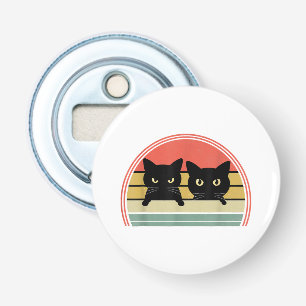 Décapsuleur 2 Chats noirs Pékin Vintage Retro Chat Animal Love
