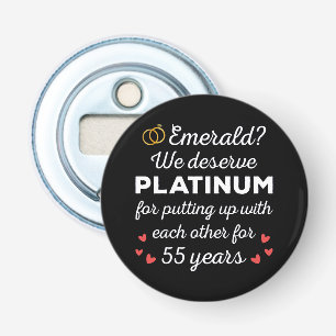 Décapsuleur 55e anniversaire du Mariage I - Emerald Funny Coup
