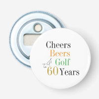 60e Anniversaire Félicitations et Bières Golf Mini