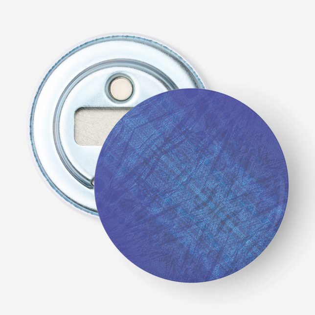 Décapsuleur Acceptation | Motif de Blue Indigo Violet Shibori (Devant)