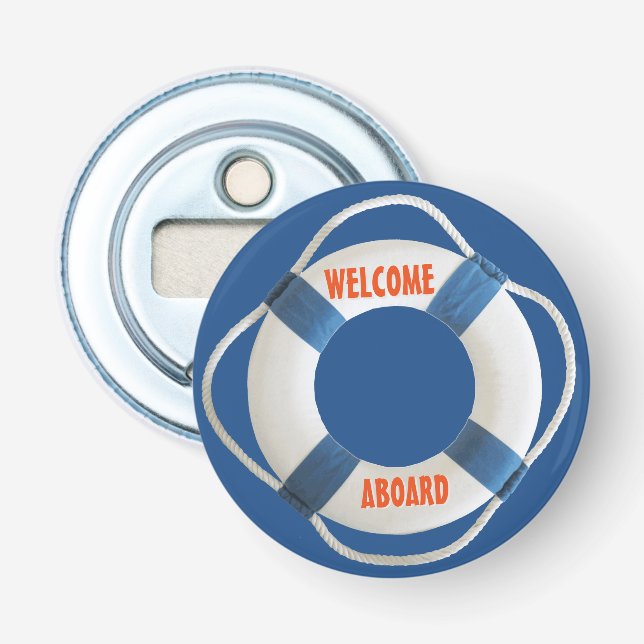 Décapsuleur Accueil à bord de l'anneau de vie nautique (Devant)