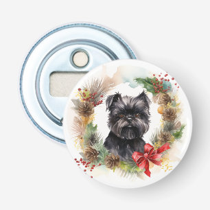 Décapsuleur Affenpinscher Christmas Wreath Festive Pup