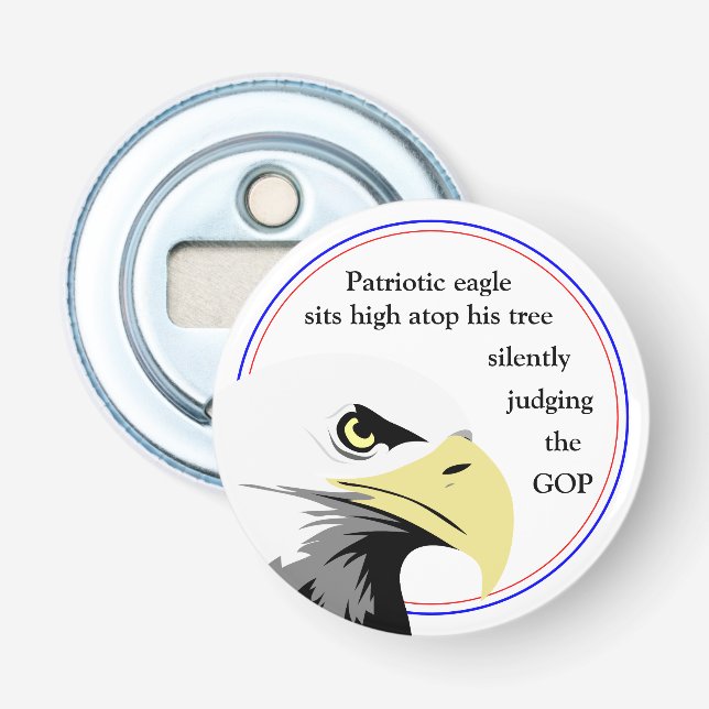 Décapsuleur Aigle patriotique Humour politique Amusant Idée Ca (Devant)
