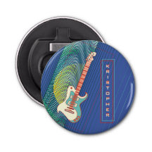 Ajouter le nom Cool Modern Turquoise & Blue Electr