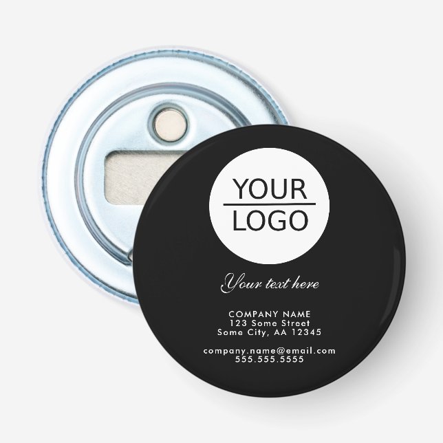 Décapsuleur Ajoutez votre logo avec promotion de texte personn (Devant)