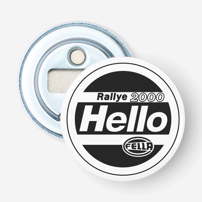 Décapsuleur Alllumineux du rallye Hello Fella (Devant)