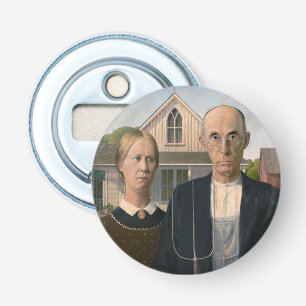 Décapsuleur American Gothic : Vie rurale Pauvre fermier rural