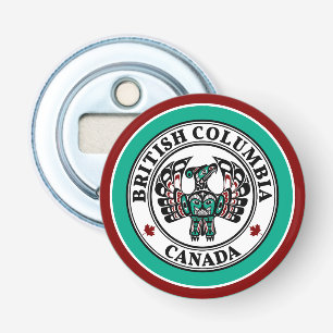 Décapsuleur Amérindien Noir Haida Art Thunderbird