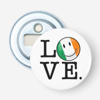 Amour de drapeau de sourire de l'Irlande