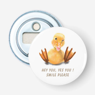 Décapsuleur Amusant Bouteille de canard Smile - Texte personna