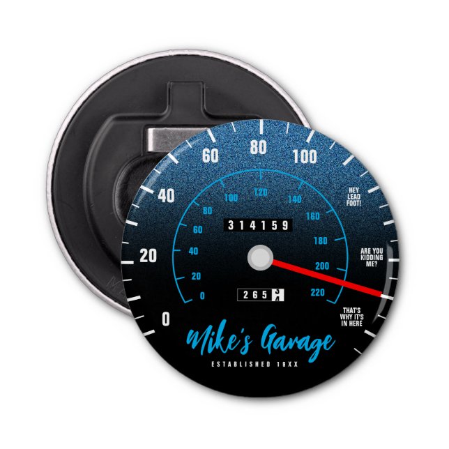 Décapsuleur Amusante voiture Manly Odometer Speedometer Partie (Devant)