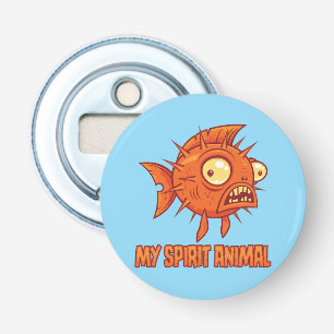 Décapsuleur Animal Spirituel Poisson-Lune Anxieux et Excentriq