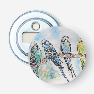 Décapsuleur Anneau clé d'art de l'Australian Bird Budgie Water
