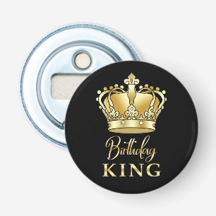 Décapsuleur Anniversaire King Gold Couronne Royal Queen Funny